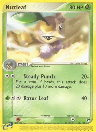 Image for Nuzleaf (48/100) - Pokemon