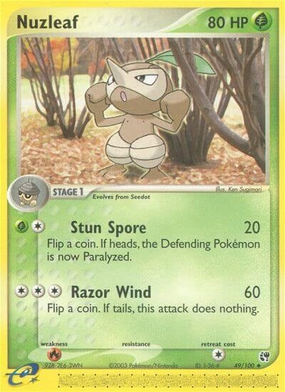 Image for Nuzleaf (49/100) - Pokemon