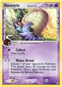 Image for Omanyte (Delta Species) (74/110) - Pokemon