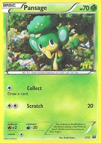 Image for Pansage (002/012) - Pokemon