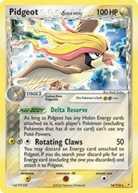 Image for Pidgeot (Delta Species) (14/110) - Pokemon