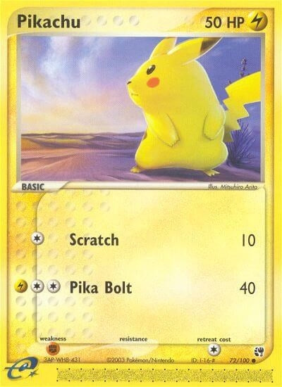 Image for Pikachu (72/100) - Pokemon