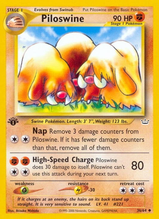 Image for Piloswine (36/64) - Pokemon