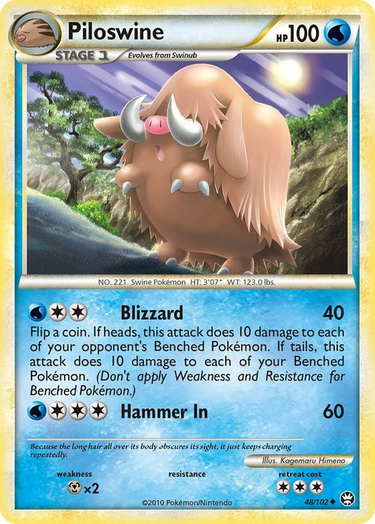 Image for Piloswine (48/102) - Pokemon