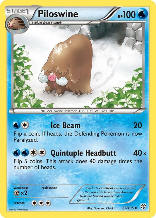 Image for Piloswine (27/135) - Pokemon