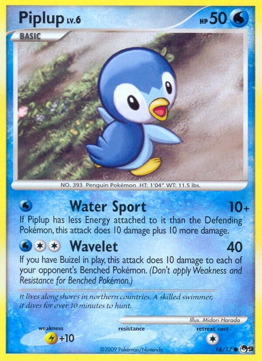 Image for Piplup (016/017) - Pokemon