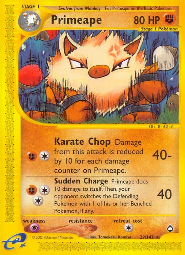 Image for Primeape (029/147) - Pokemon