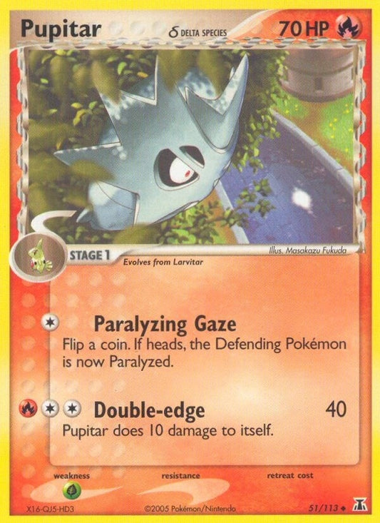 Image for Pupitar (Delta Species) (51/113) - Pokemon