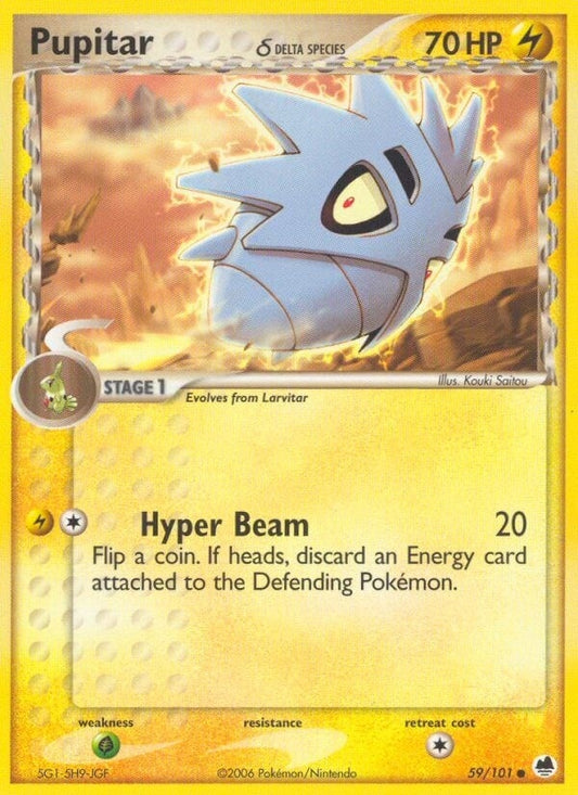 Image for Pupitar (Delta Species) (59/101) - Pokemon