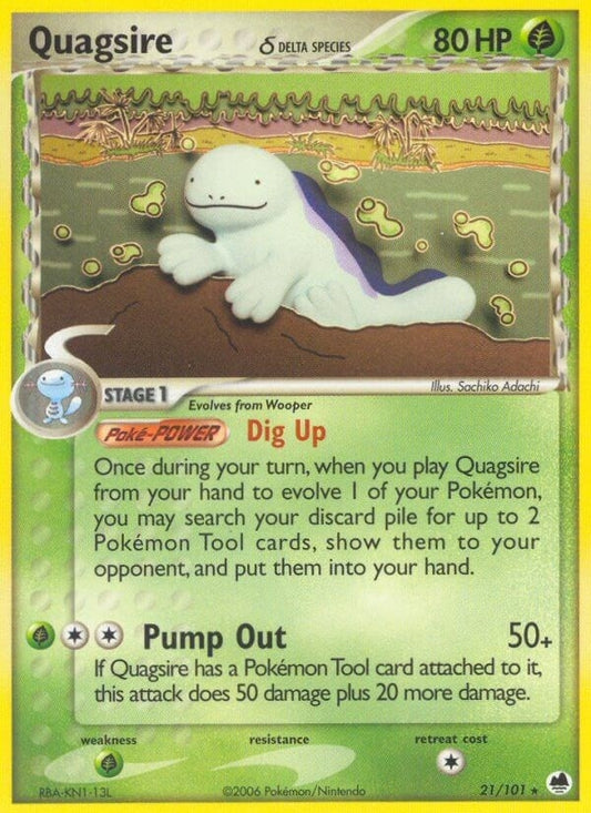 Image for Quagsire (Delta Species) (21/101) - Pokemon