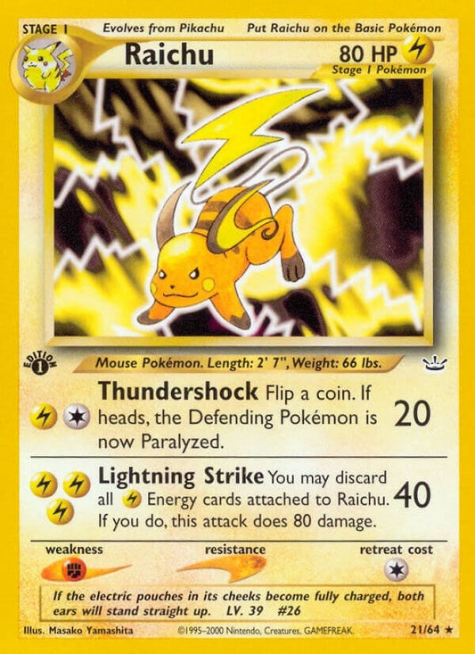 Image for Raichu (21/64) - Pokemon