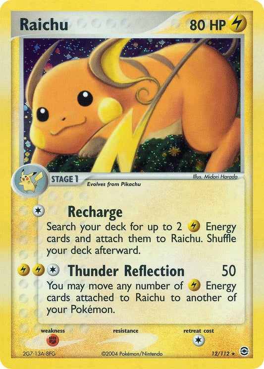 Image for Raichu (12/112) - Pokemon