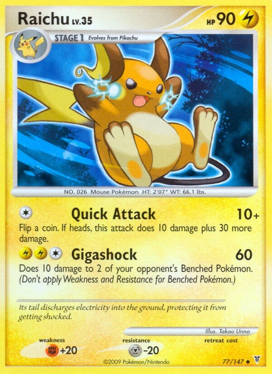 Image for Raichu (77) - Pokemon