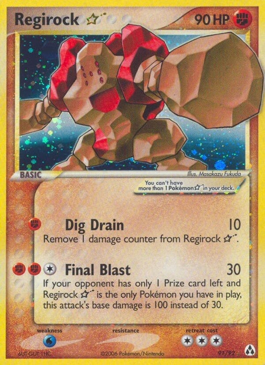 Image for Regirock Star (91/92) - Pokemon