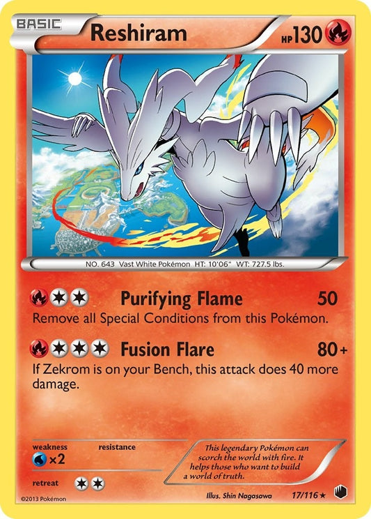 Image for Reshiram (17/116) - Pokemon