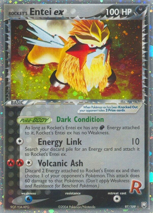 Image for Rocket's Entei ex (97/109) - Pokemon