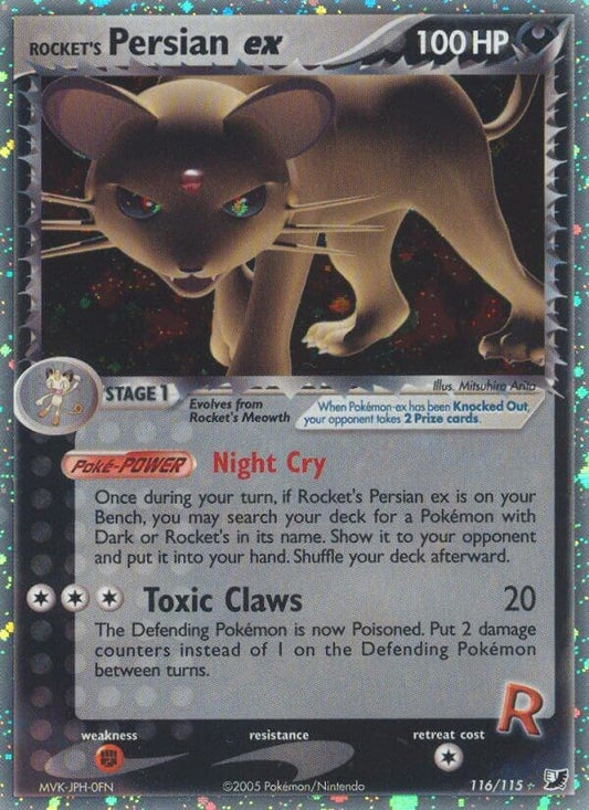 Image for Rocket's Persian ex (116/115) - Pokemon
