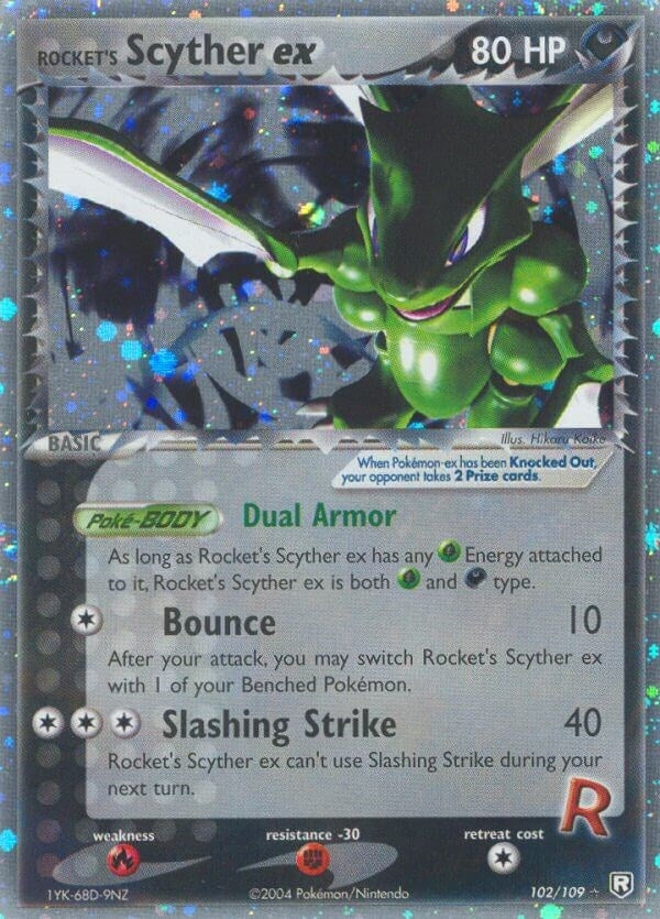 Image for Rocket's Scyther ex (102/109) - Pokemon