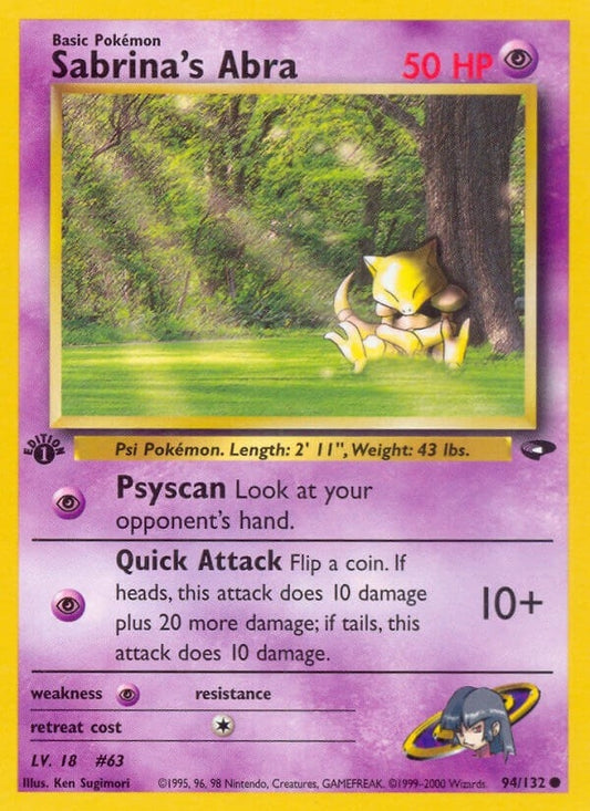Image for Sabrina's Abra (94) (094/132) - Pokemon