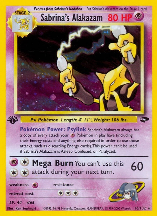 Image for Sabrina's Alakazam (016/132) - Pokemon
