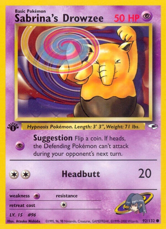 Image for Sabrina's Drowzee (092/132) - Pokemon