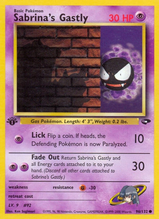 Image for Sabrina's Gastly (96) (096/132) - Pokemon