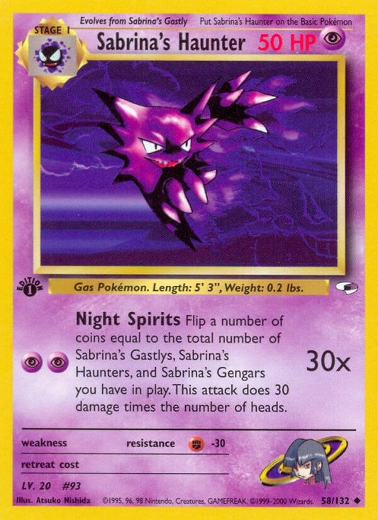 Image for Sabrina's Haunter (058/132) - Pokemon