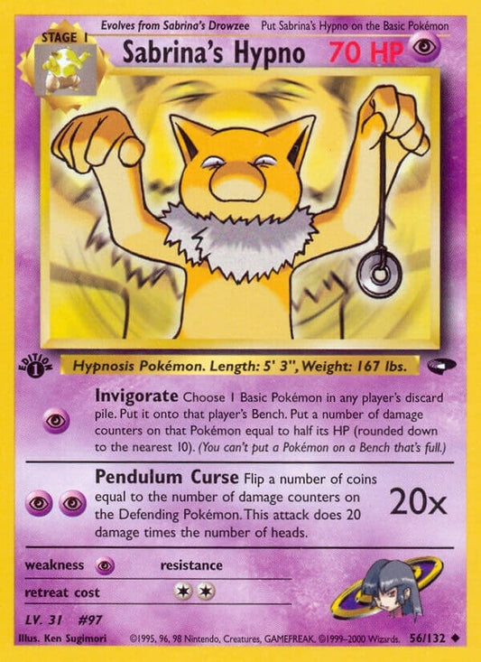 Image for Sabrina's Hypno (056/132) - Pokemon