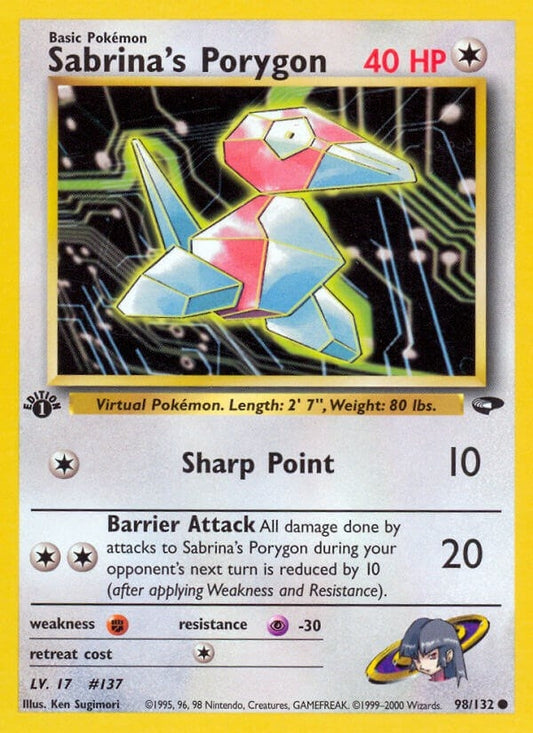 Image for Sabrina's Porygon (098/132) - Pokemon