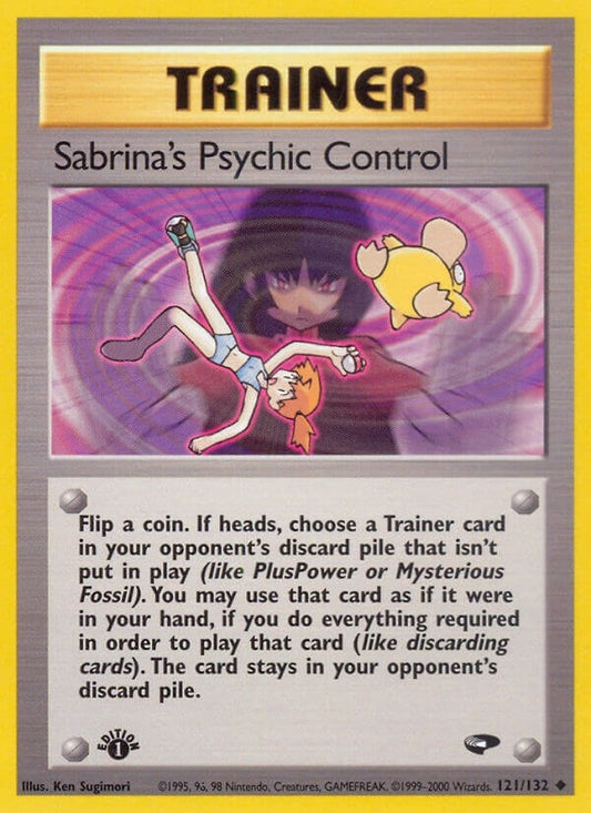 Image for Sabrina's Psychic Control (121/132) - Pokemon