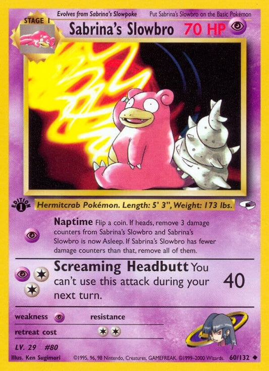 Image for Sabrina's Slowbro (060/132) - Pokemon