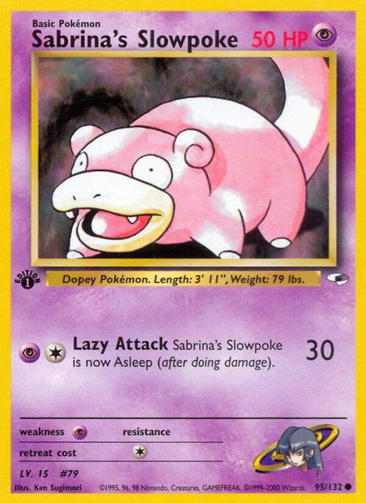 Image for Sabrina's Slowpoke (095/132) - Pokemon