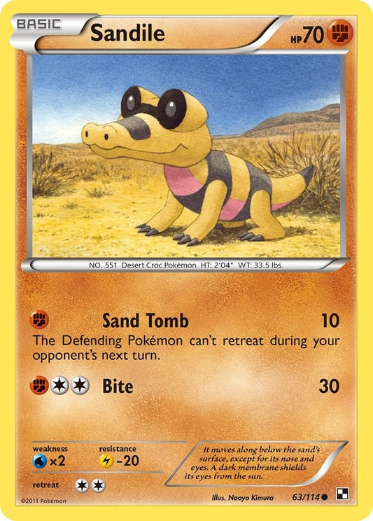 Image for Sandile (63/114) - Pokemon