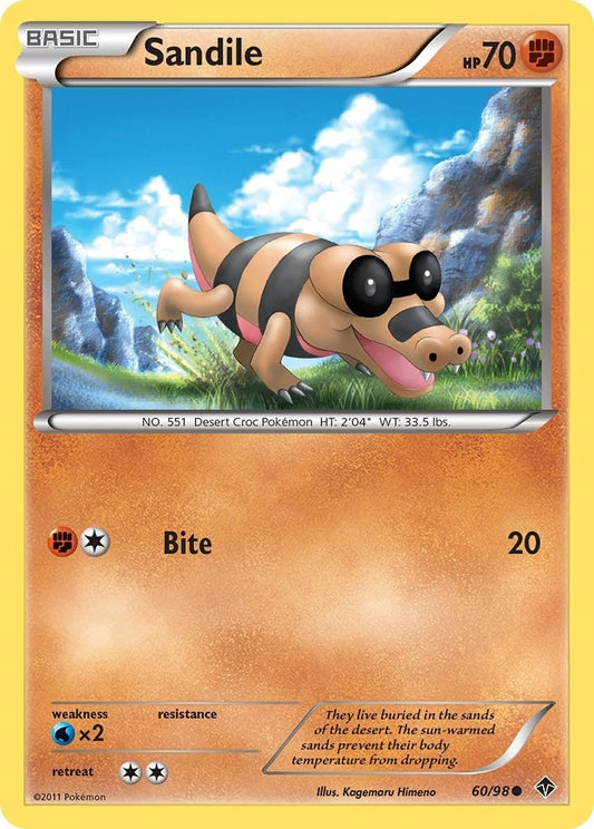 Image for Sandile (60/98) - Pokemon