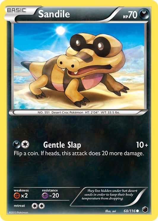 Image for Sandile (68/116) - Pokemon