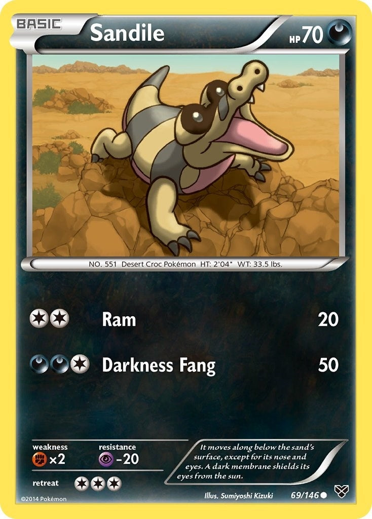 Image for Sandile (69/146) - Pokemon