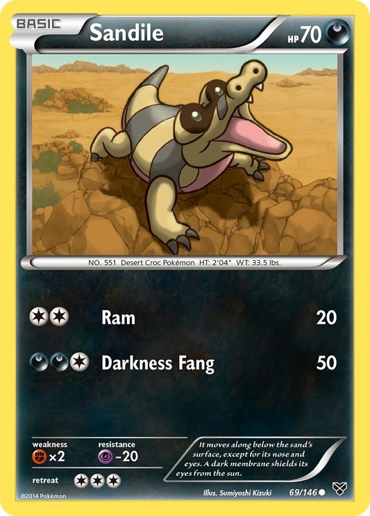 Image for Sandile (69/146) - Pokemon