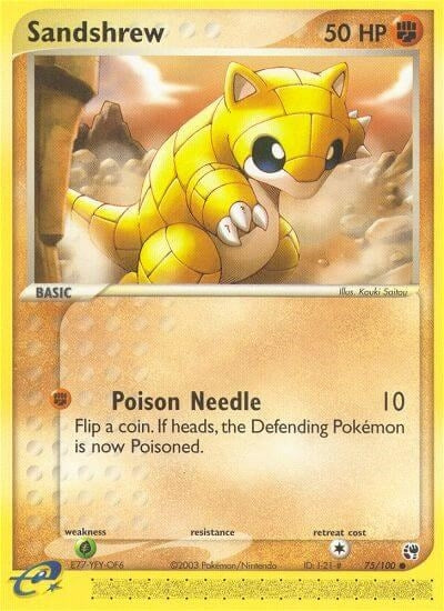 Image for Sandshrew (75/100) - Pokemon