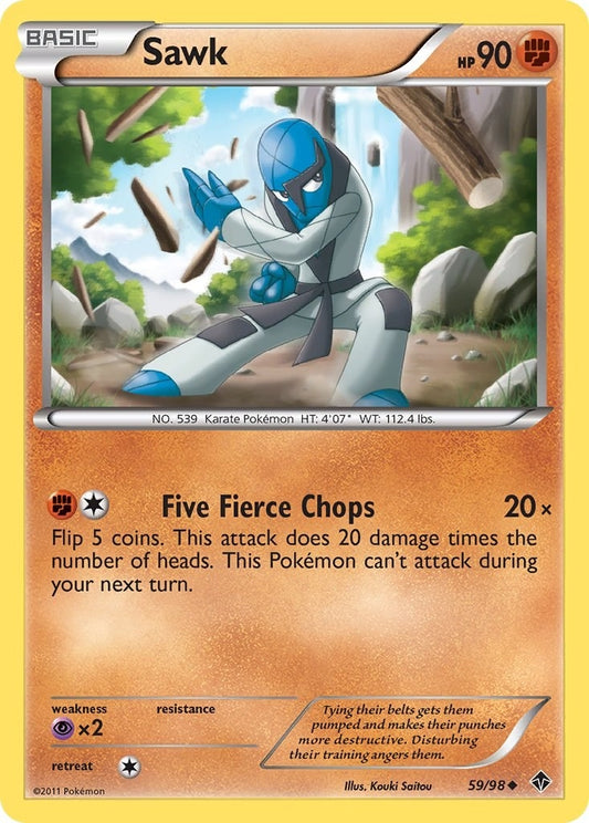 Image for Sawk (59/98) - Pokemon