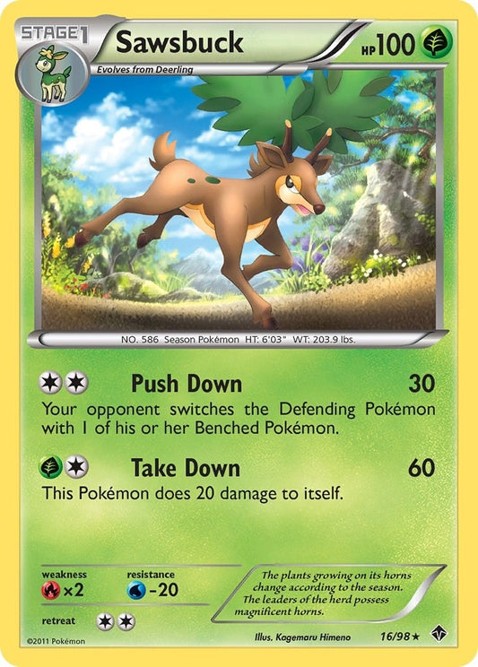 Image for Sawsbuck (16/98) - Pokemon
