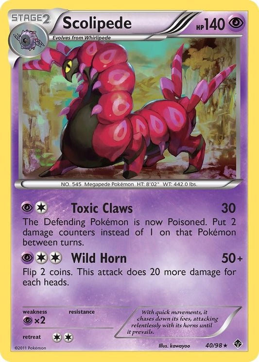 Image for Scolipede (40/98) - Pokemon