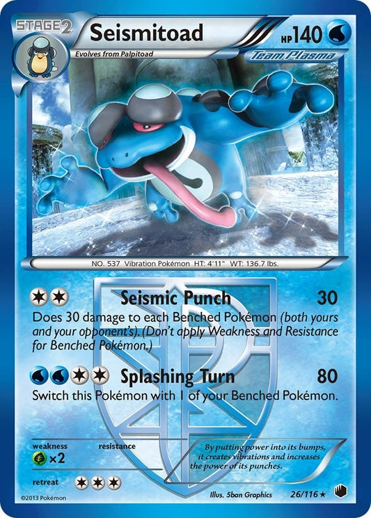 Image for Seismitoad (Team Plasma) (26/116) - Pokemon