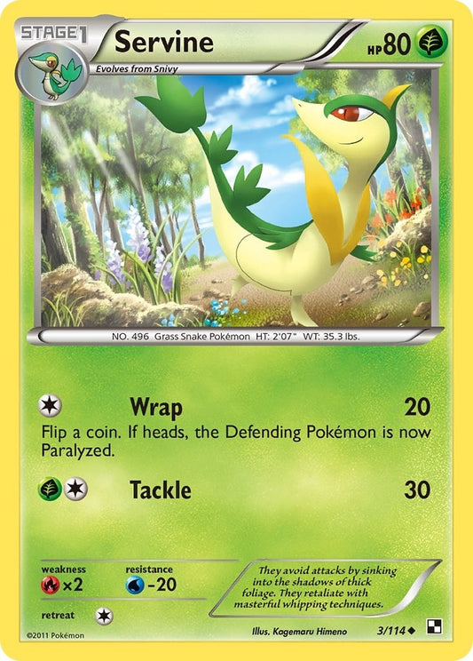 Image for Servine (3) (3/114) - Pokemon