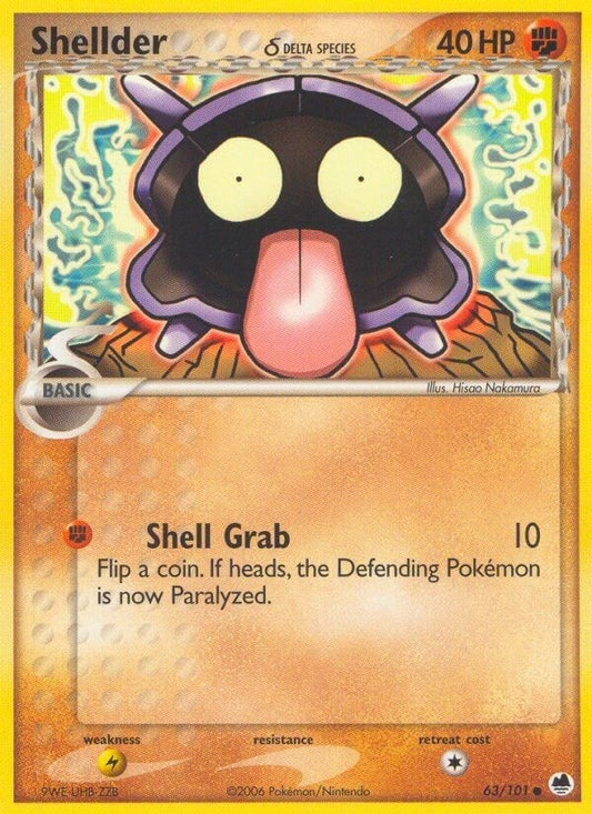 Image for Shellder (Delta Species) (63/101) - Pokemon