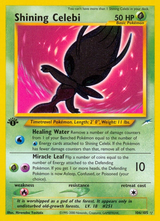 Image for Shining Celebi (106/105) - Pokemon