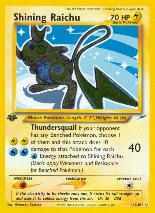 Image for Shining Raichu (111/105) - Pokemon