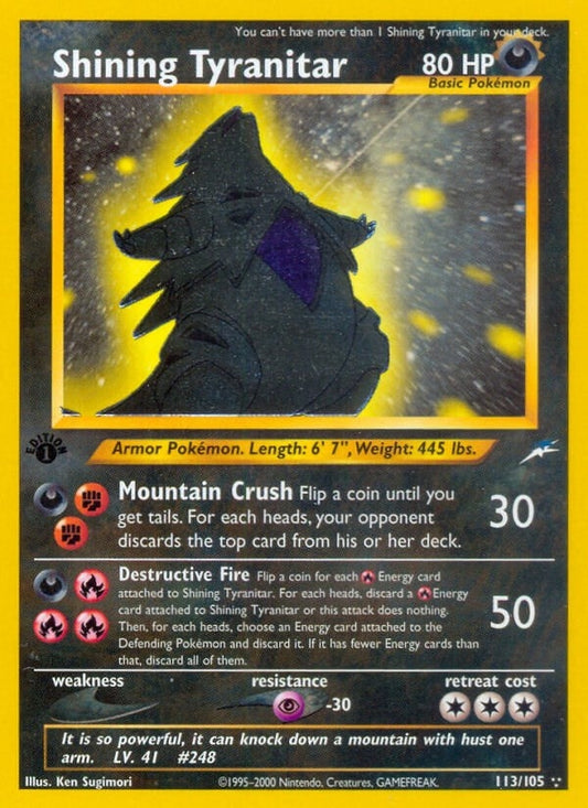Image for Shining Tyranitar (113/105) - Pokemon