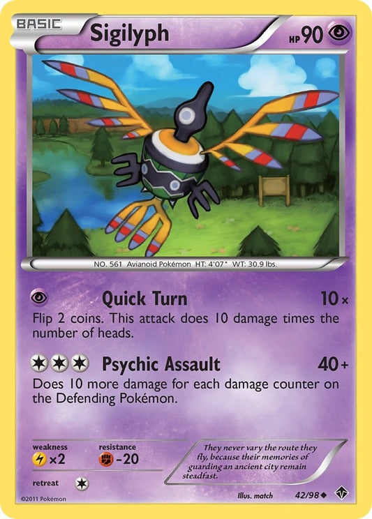 Image for Sigilyph (42) (42/98) - Pokemon