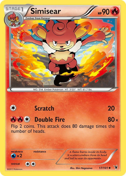 Image for Simisear (17/101) - Pokemon