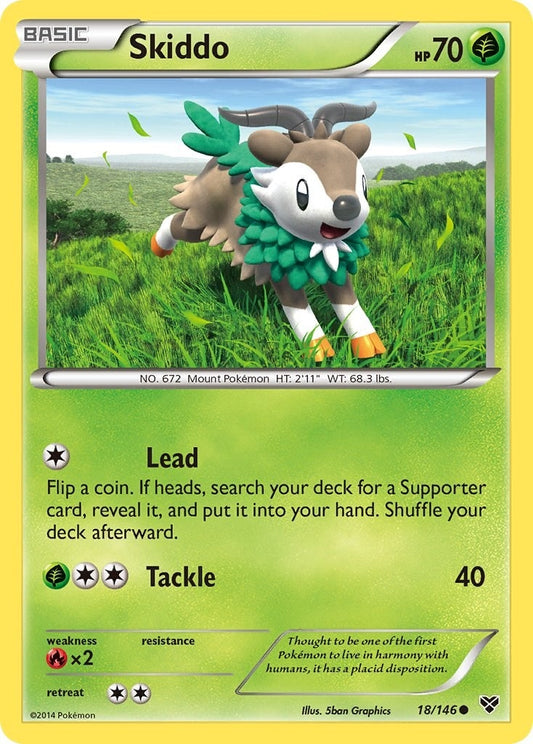 Image for Skiddo (18/146) - Pokemon